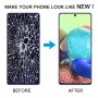 Для Samsung Galaxy A71 5G SM-A716B 6,43-дюймовий OLED РК-екран, дигітайзер, повна збірка з рамкою (чорний)