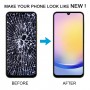 For Samsung Galaxy A25 SM-A256B 6.36 inch OLED LCD Screen Digitizer Full Assembly with Frame (Black)
