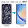 Pro Samsung Galaxy A34 SM-A346B Incell digitizér LCD obrazovky Celá sestava s rámem, nepodporující identifikaci otisků prstů (černá)