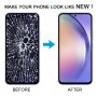 Samsung Galaxy A54 5G SM-A546 6,43 hüvelykes OLED LCD-képernyő digitalizáló teljes összeállítás kerettel (fehér)