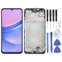 适用于三星 Galaxy A15 5G SM-156B 原装液晶屏幕数字转换器完整组件带框架 (黑色)