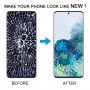 适用于三星 Galaxy S20+ 4G/5G SM-G985/986 6.67 英寸 OLED 液晶屏数字转换器完整组件带框架（灰色）