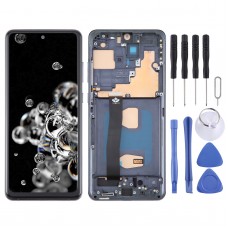 Samsung Galaxy S20 Ultra 4G/5G SM-G988B TFT LCD ეკრანის ციფრული აპარატისთვის სრული აწყობა ჩარჩოთი, თითის ანაბეჭდის იდენტიფიკაციის მხარდაჭერის გარეშე