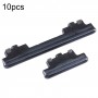For Samsung Galaxy S20 FE SM-G780 10pcs Power Button + Volume Control Button(Black)
