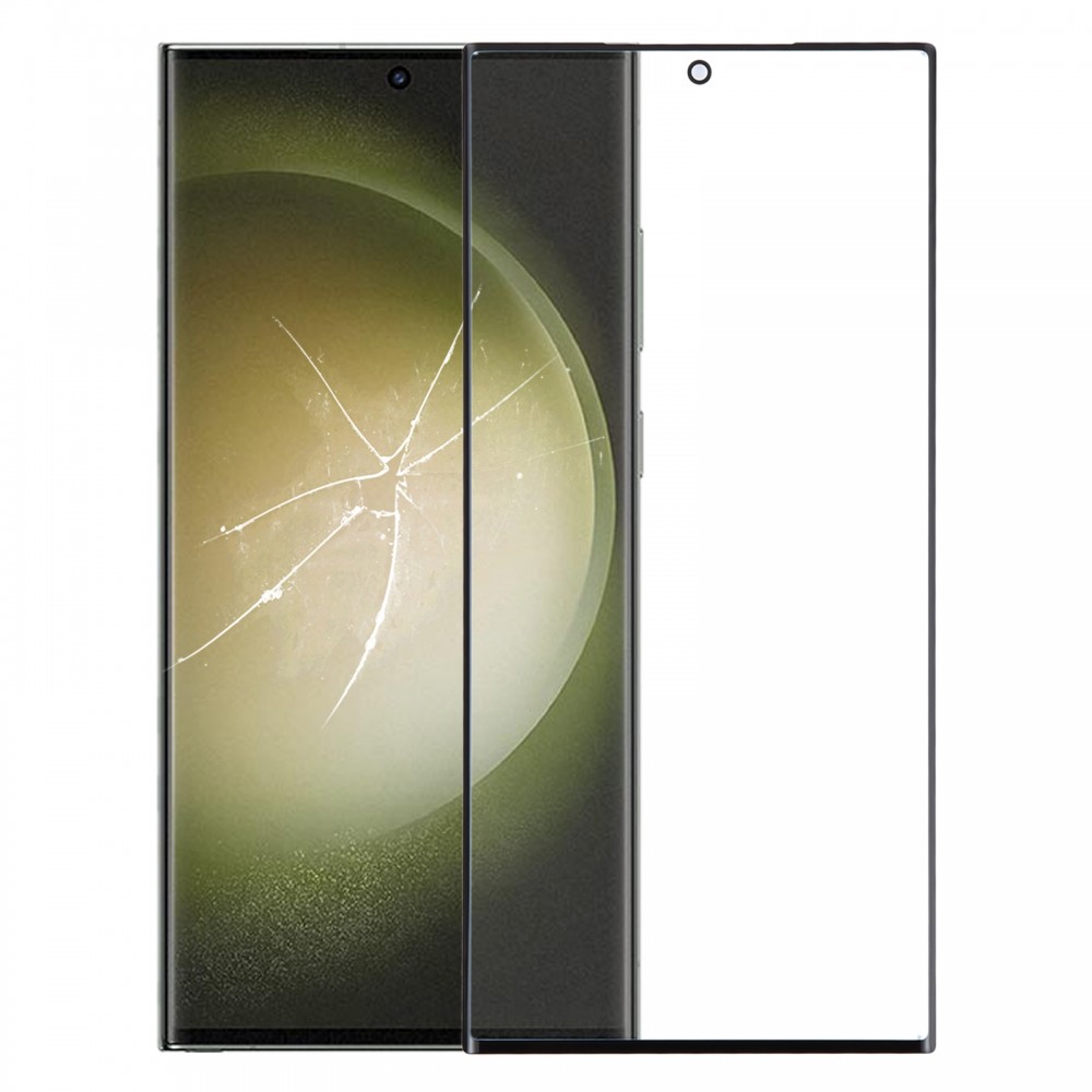 Für Samsung Galaxy S23 Ultra SM-S918B Frontscheibe, äußere Glaslinse mit optisch klarem OCA-Kleber