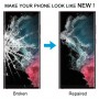 Для Samsung Galaxy S22 Ultra SM-S908B Наружная стеклянная линза переднего экрана с оптически прозрачным клеем OCA