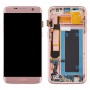 OLED LCD екран за Samsung Galaxy S7 Edge / SM-G935F Дигитайзер Пълен монтаж с рамка (розов)