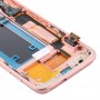 OLED LCD екран за Samsung Galaxy S7 Edge / SM-G935F Дигитайзер Пълен монтаж с рамка (розов)
