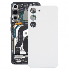 Pour Samsung Galaxy S23 SM-S911B Couvercle arrière de la batterie en verre OEM (blanc)