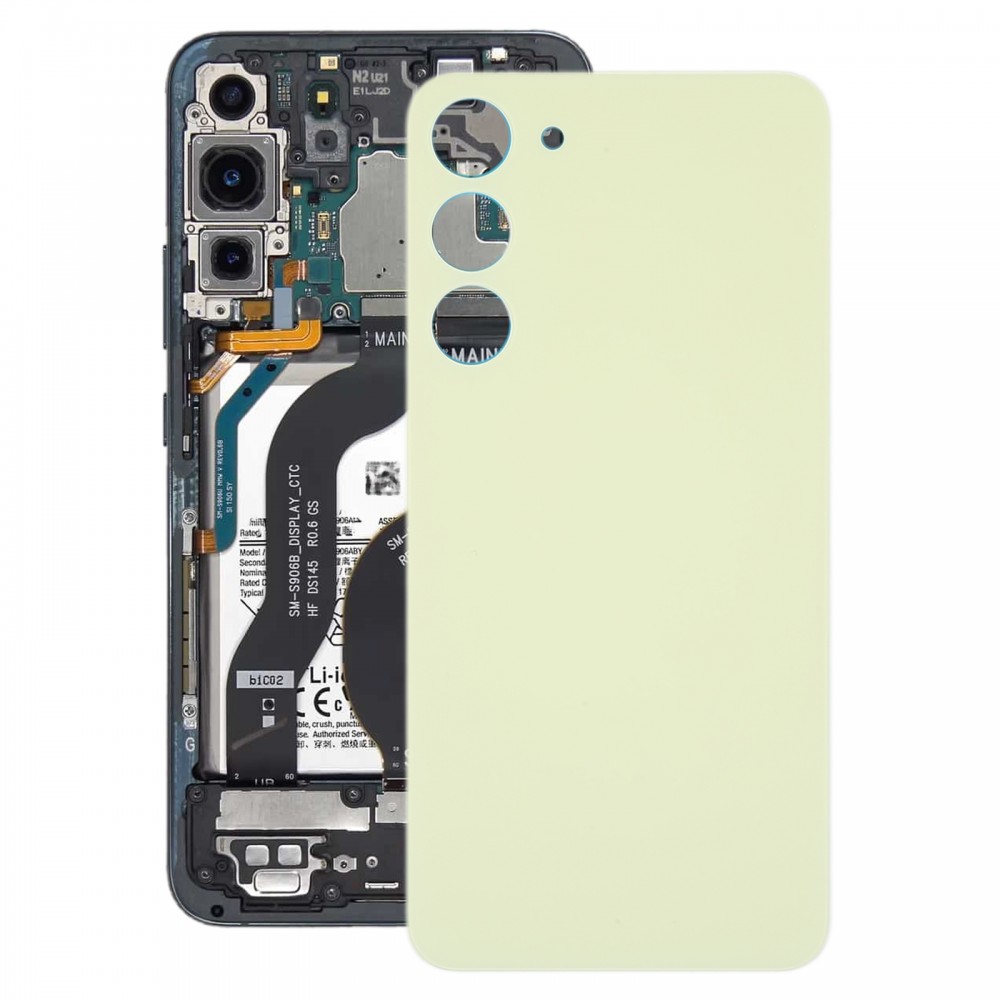 适用于三星 Galaxy S23+ SM-S916B OEM 玻璃电池后盖（黄色）