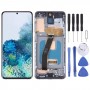 Materiał OLED Ekran LCD do Samsung Galaxy S20 SM-G980 Digitizer Pełny montaż z ramką (czarny)