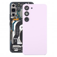 For Samsung Galaxy S23 SM-S911B OEM Glass Battery Back Cover with Camera Lens Cover(Pink)