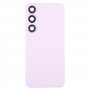 עבור Samsung Galaxy S23 SM-S911B כיסוי גב סוללת זכוכית OEM עם כיסוי עדשת מצלמה (ורוד)