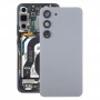 Do Samsung Galaxy S23 SM-S911B OEM szklana tylna pokrywa baterii z osłoną obiektywu aparatu (szara)