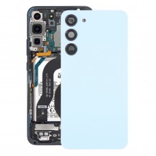 Para Samsung Galaxy S23 + SM-S916B Tapa trasera de batería de vidrio OEM con cubierta de lente de cámara (azul)