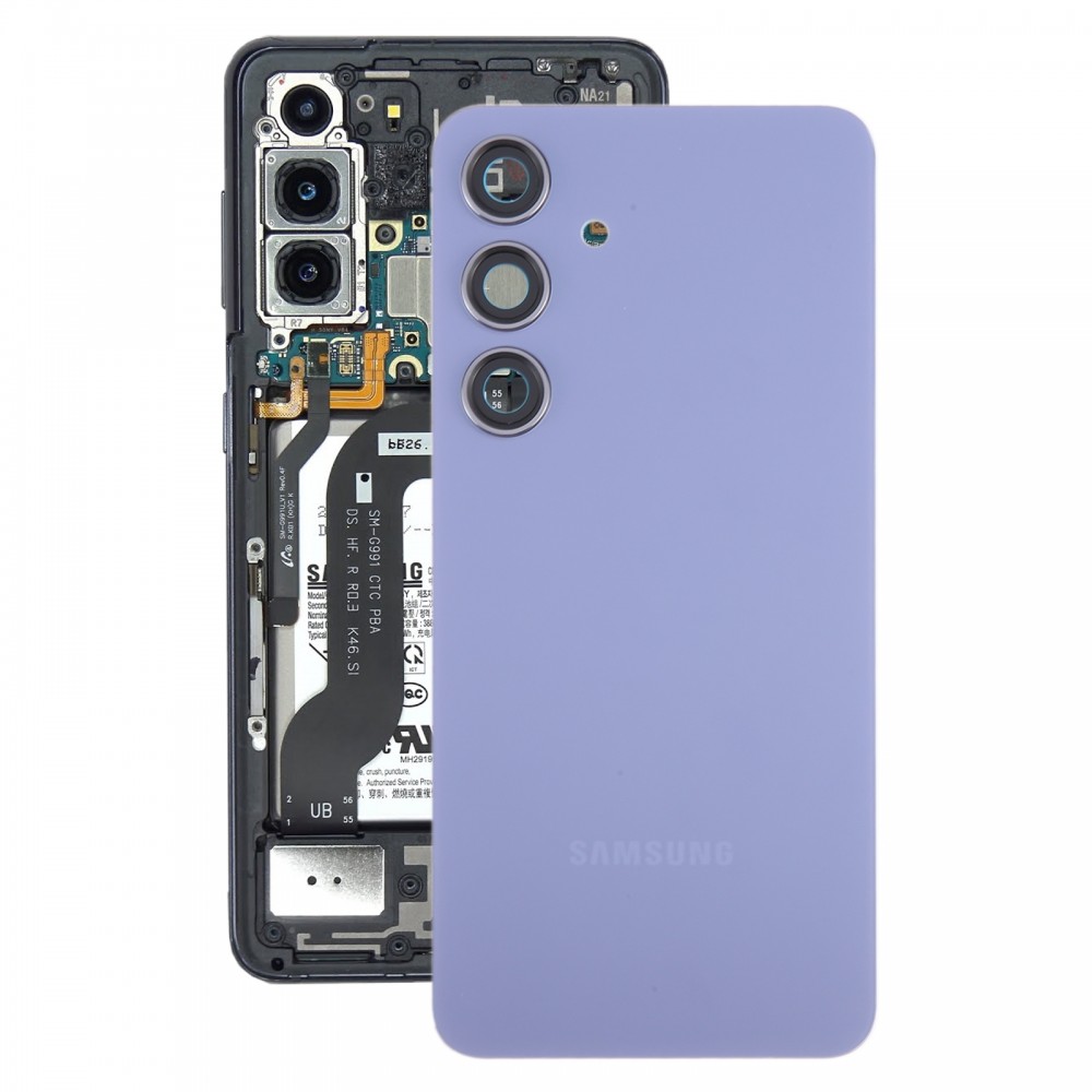 OEM-задняя крышка аккумулятора с крышкой объектива камеры для Samsung Galaxy S24 SM-S921B (серая)