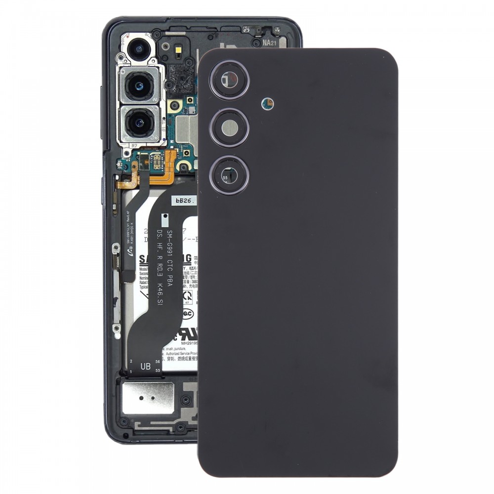 Per Samsung Galaxy S24+ SM-S926B Cover posteriore batteria OEM con copriobiettivo fotocamera (nero)