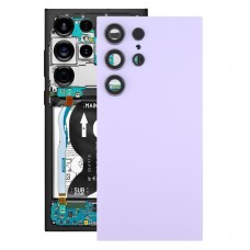 Samsung Galaxy S24 Ultra SM-S928B OEM ბატარეის უკანა საფარი კამერის ლინზის საფარით (ღია იასამნისფერი)