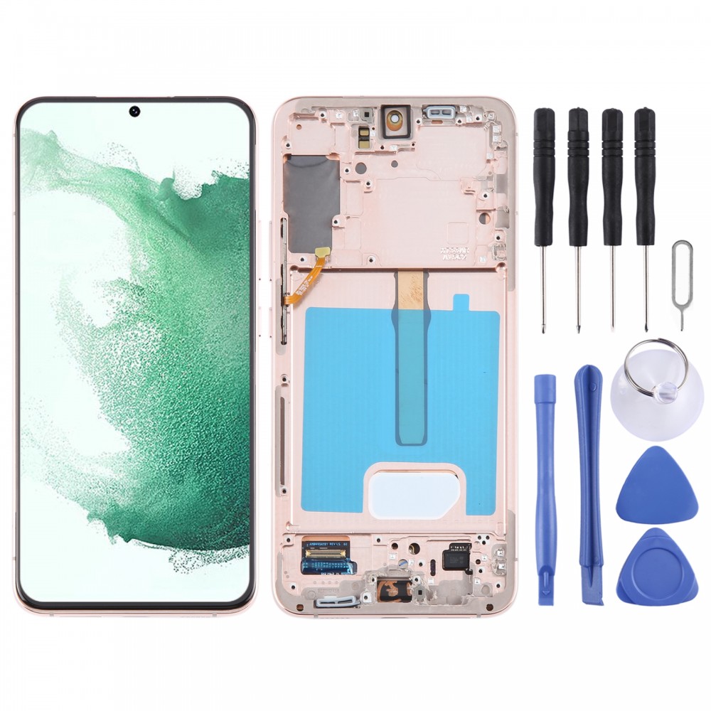 Для Samsung Galaxy S22 + 5G SM-S906B оригинальный дигитайзер ЖК-экрана в сборе с рамкой (золотой)