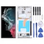Pro Samsung Galaxy S22 Ultra 5G SM-S908B Originální digitizér LCD obrazovky Celá sestava s rámečkem (bílá)