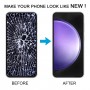 For Samsung Galaxy S23 FE SM-S711B 6.43 inch OLED LCD Screen Digitizer Full Assembly with Frame (Black)