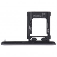 Per Sony Xperia XZ1 Compact Vassoio scheda SIM originale + Vassoio scheda Micro SD (Nero)