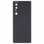 כיסוי אחורי מקורי לסוללה עם עדשת מצלמה עבור Sony Xperia 1 III (שחור)