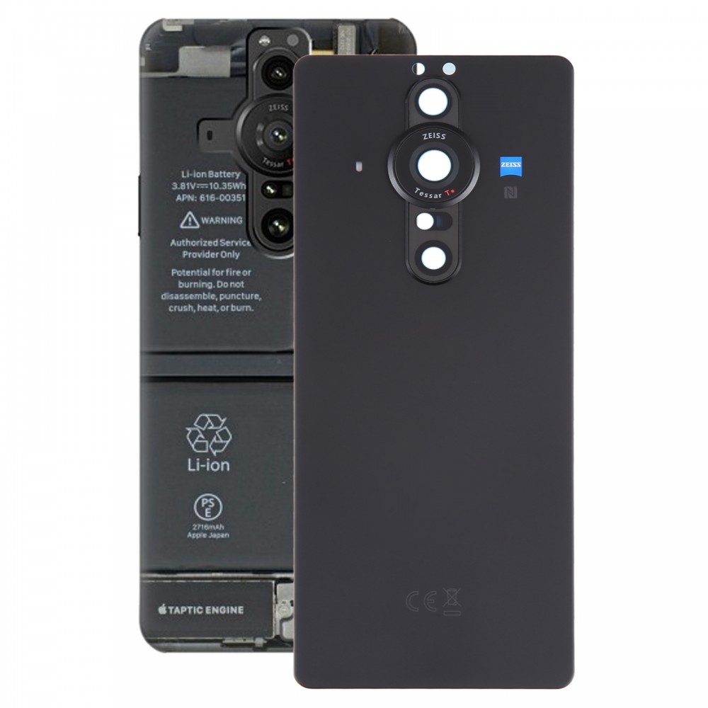 For Sony Xperia Pro-I Original Battery Back Cover with Camera Lens Cover(Black)