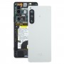 Pro Sony Xperia 5 IV Originální zadní kryt baterie s krytkou objektivu fotoaparátu (bílá)