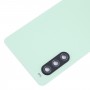 Do oryginalnej tylnej pokrywy baterii Sony Xperia 10 V z osłoną obiektywu aparatu (zielona)