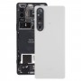 Per Sony Xperia 1 V Cover posteriore batteria originale con copriobiettivo fotocamera (Argento)