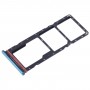 Para Tecno Spark 8T Bandeja de tarjeta SIM + Bandeja de tarjeta SIM + Bandeja de tarjeta Micro SD (Azul)
