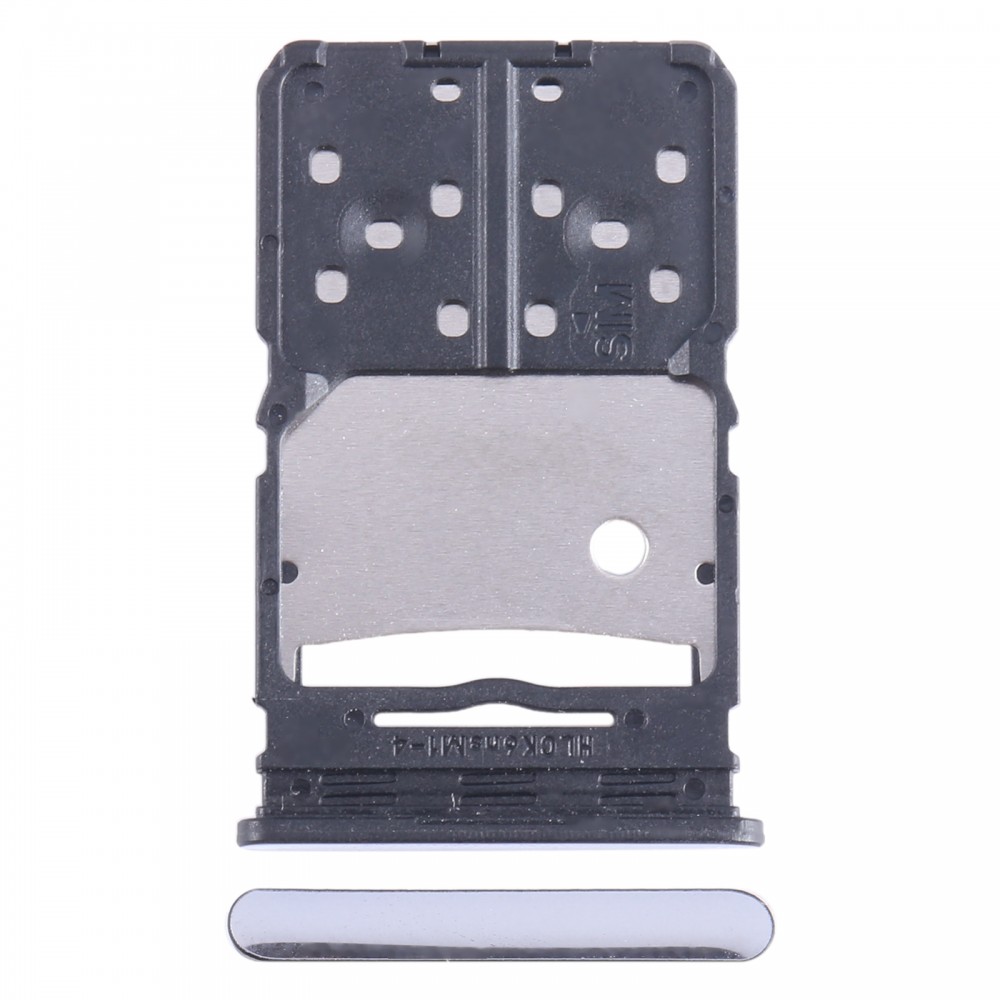 Pour Tecno Camon 20 Plateau de carte SIM + Plateau de carte Micro SD (Argent)