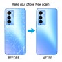 עבור Tecno Camon 18 Premier CH9 CH9n כיסוי אחורי לסוללה מקורי (כחול)
