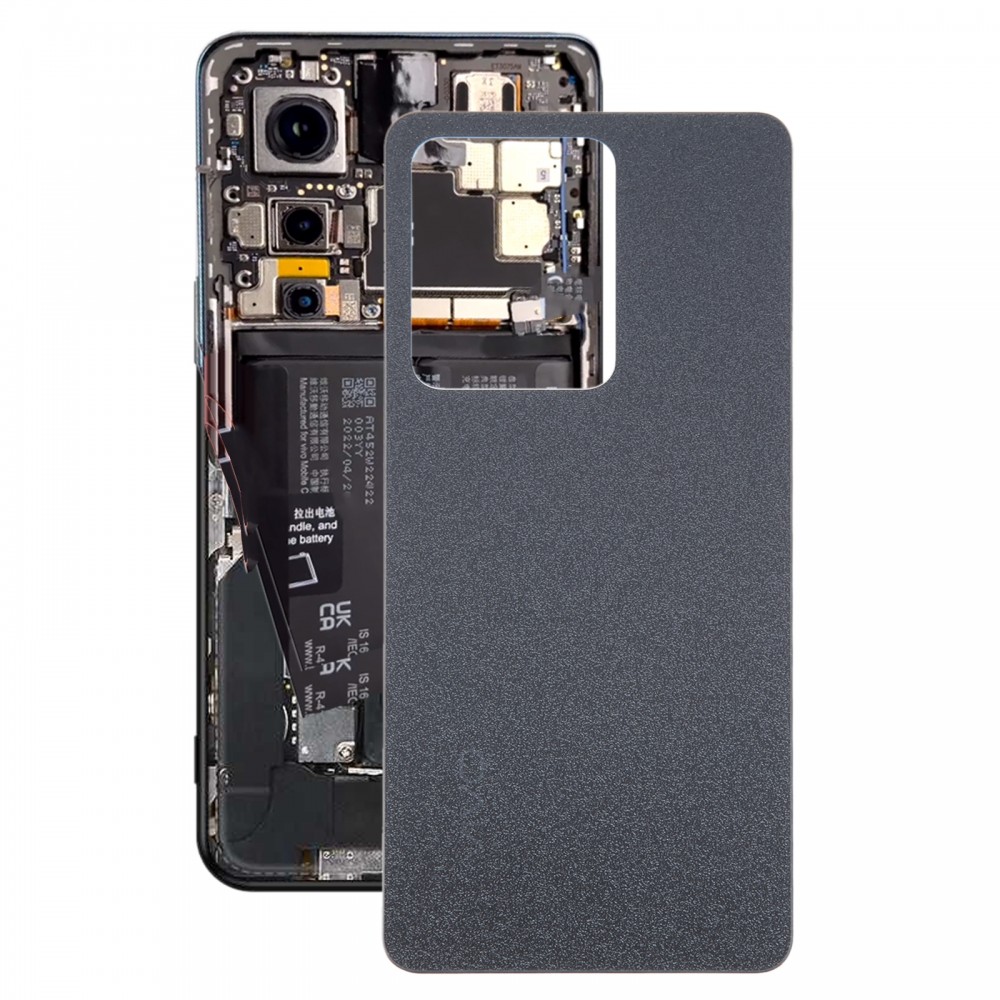 For vivo S15 OEM Glass Battery Back Cover(Black)