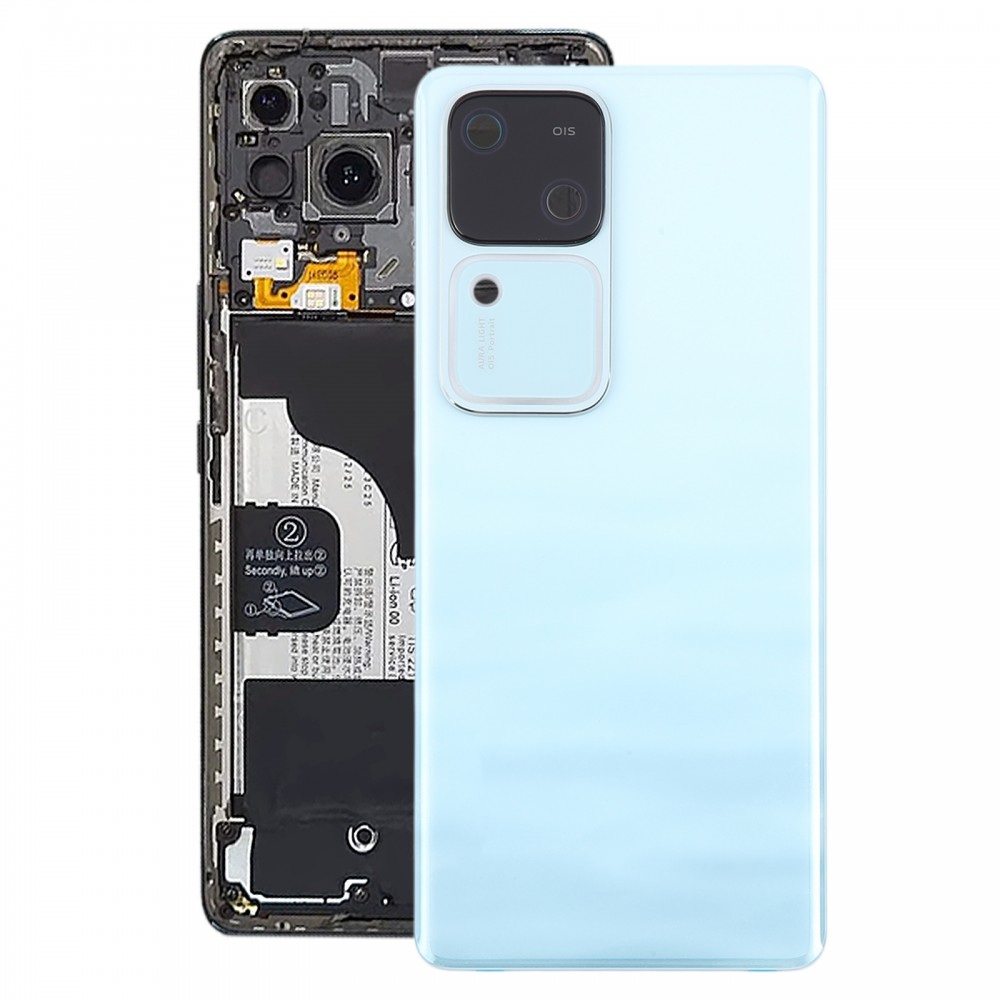 For vivo V30 Battery Back Cover with Camera Lens Cover(Blue)