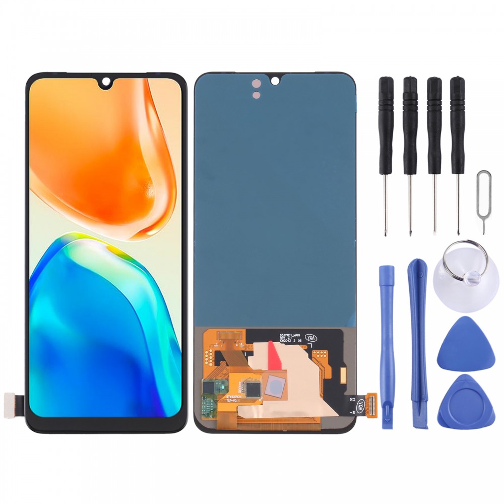 Para vivo V25e 4G V2201 Pantalla LCD OLED con ensamblaje completo del digitalizador