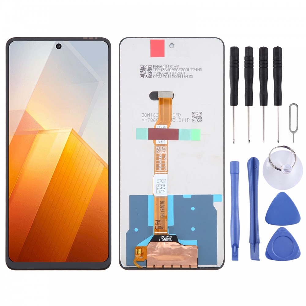 Vivo iQOO Z8x 5G V2312A OEM LCD-képernyőhöz teljes szereléssel, digitalizálóval