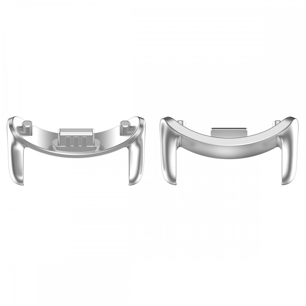 For Xiaomi Mi Band 8 1 Pair Stainless steel Metal Watch Band Connector(Silver)