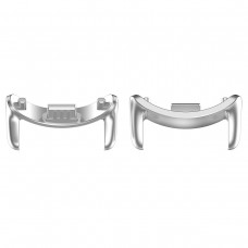 For Xiaomi Mi Band 8 1 Pair Stainless steel Metal Watch Band Connector(Silver)