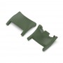 For Xiaomi Mi Band 8 1 Pair PC Plastic Watch Band Connector(Dark Green)