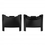 For Xiaomi Mi Band 8 1 Pair PC Plastic Watch Band Connector(Black)