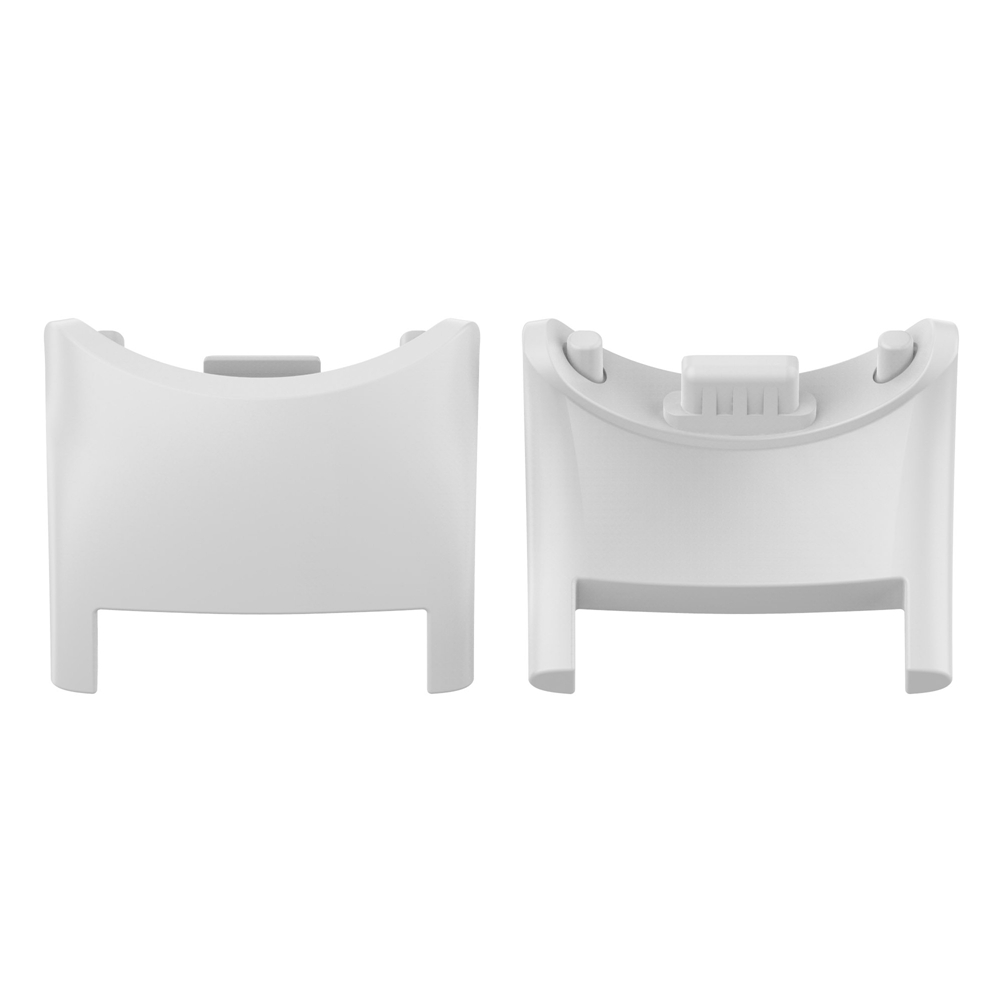 Para Xiaomi Mi Band 8 1 par de conectores de banda de reloj de plástico para PC (gris)