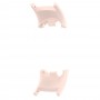 For Xiaomi Mi Band 8 1 Pair PC Plastic Watch Band Connector(Light Pink)