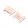 For Xiaomi Mi Band 8 1 Pair PC Plastic Watch Band Connector(Light Pink)