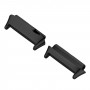 For Redmi Watch 3 Lite / Watch 3 Active 1 Pair Metal Watch Band Connector(Black)