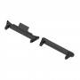 For Xiaomi Mi Band 8 Pro 1 Pair Stainless Steel Metal Watch Band Connector(Black)