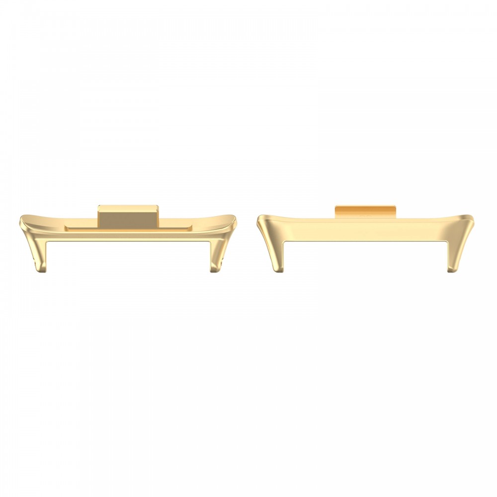For Redmi Watch 4 1 Pair 22mm Stainless Steel Metal Watch Band Connector(Gold)