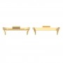 For Redmi Watch 4 1 Pair 22mm Stainless Steel Metal Watch Band Connector(Gold)