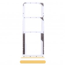 Dla Xiaomi Poco M4 Pro Tacka na kartę SIM + Taca na kartę SIM + Taca na kartę Micro SD (żółta)